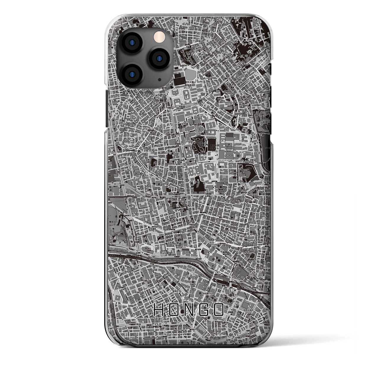 【本郷(東京都)】地図柄iPhoneケース(クリアタイプ)