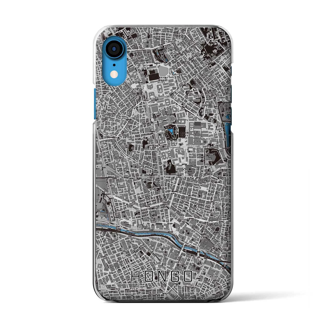 【本郷(東京都)】地図柄iPhoneケース(クリアタイプ)