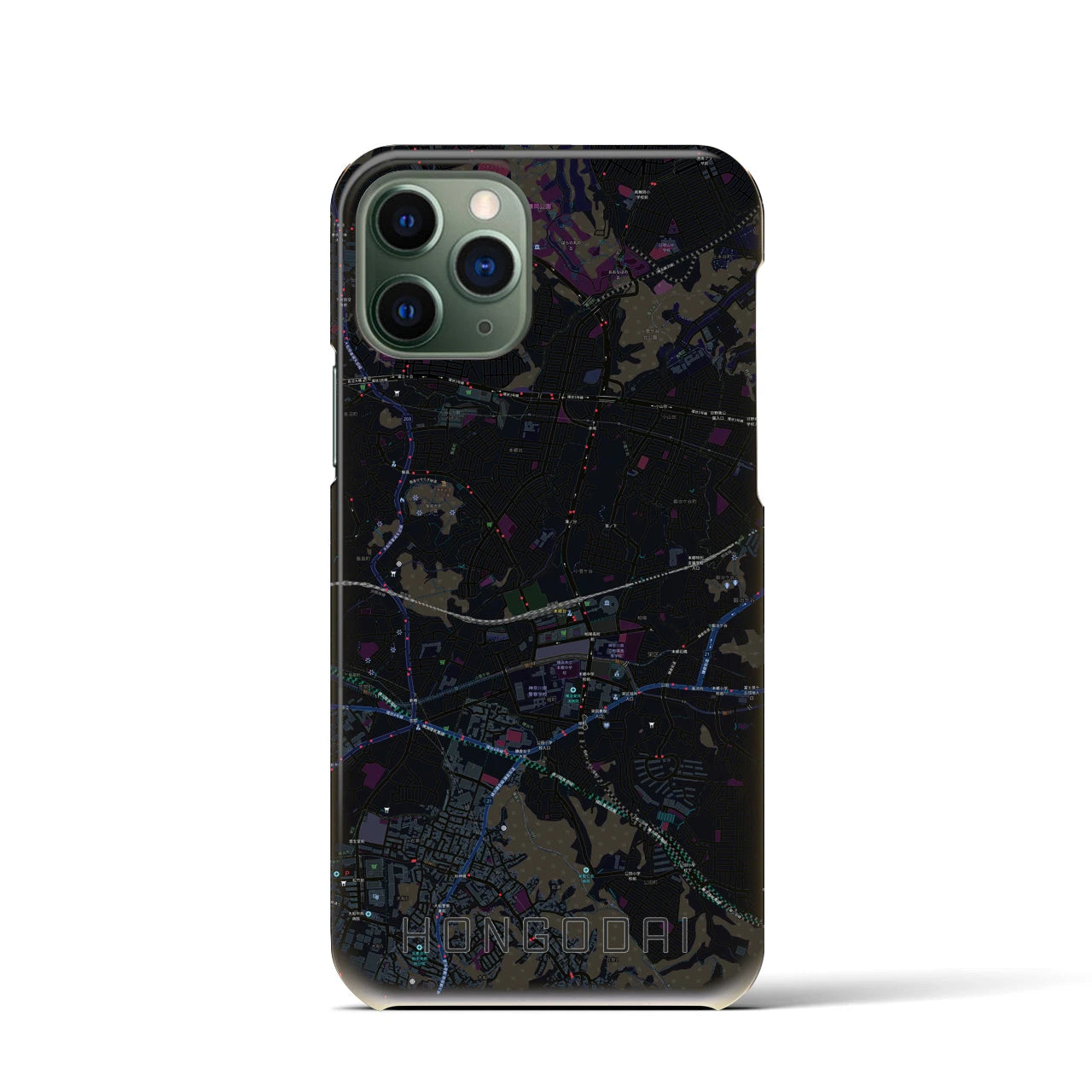 【本郷台(神奈川県)】地図柄iPhoneケース(バックカバータイプ)