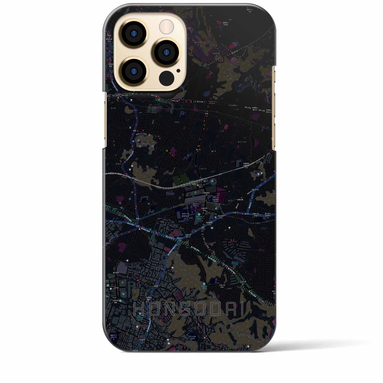 【本郷台(神奈川県)】地図柄iPhoneケース(バックカバータイプ)
