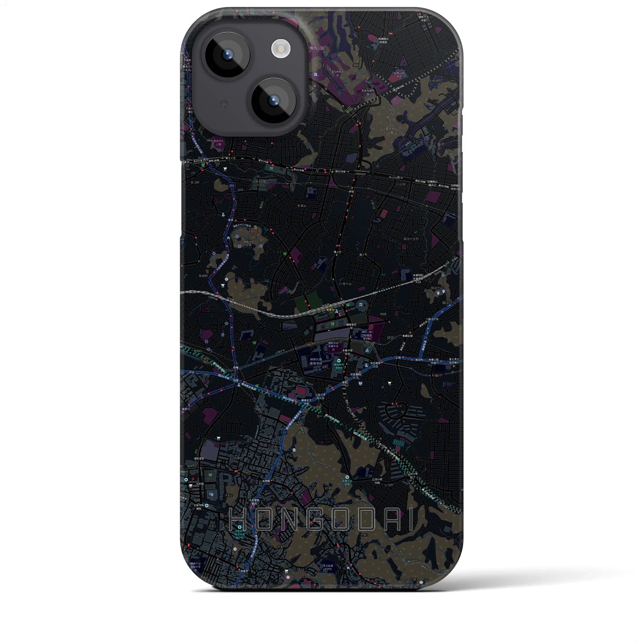 【本郷台(神奈川県)】地図柄iPhoneケース(バックカバータイプ)