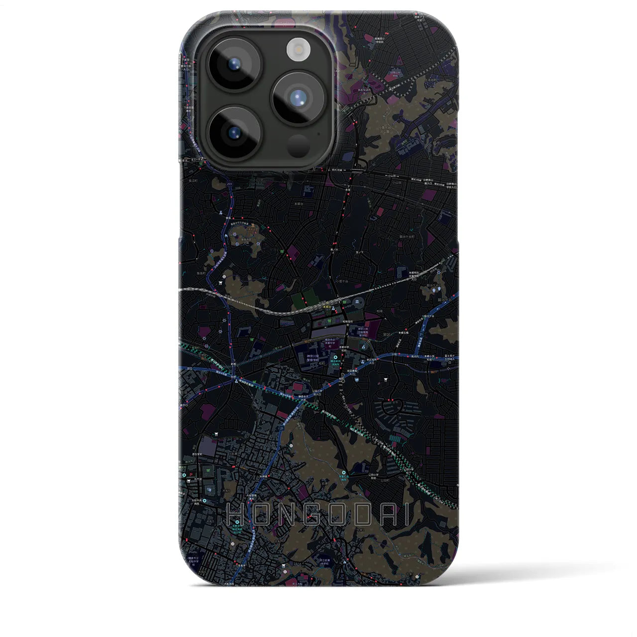 【本郷台(神奈川県)】地図柄iPhoneケース(バックカバータイプ)