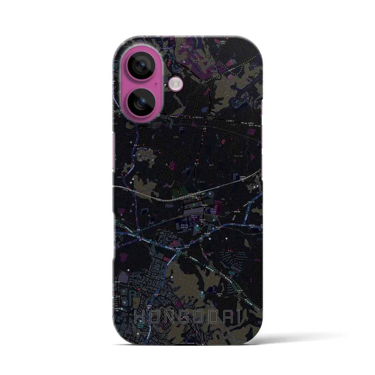 【本郷台(神奈川県)】地図柄iPhoneケース(バックカバータイプ)