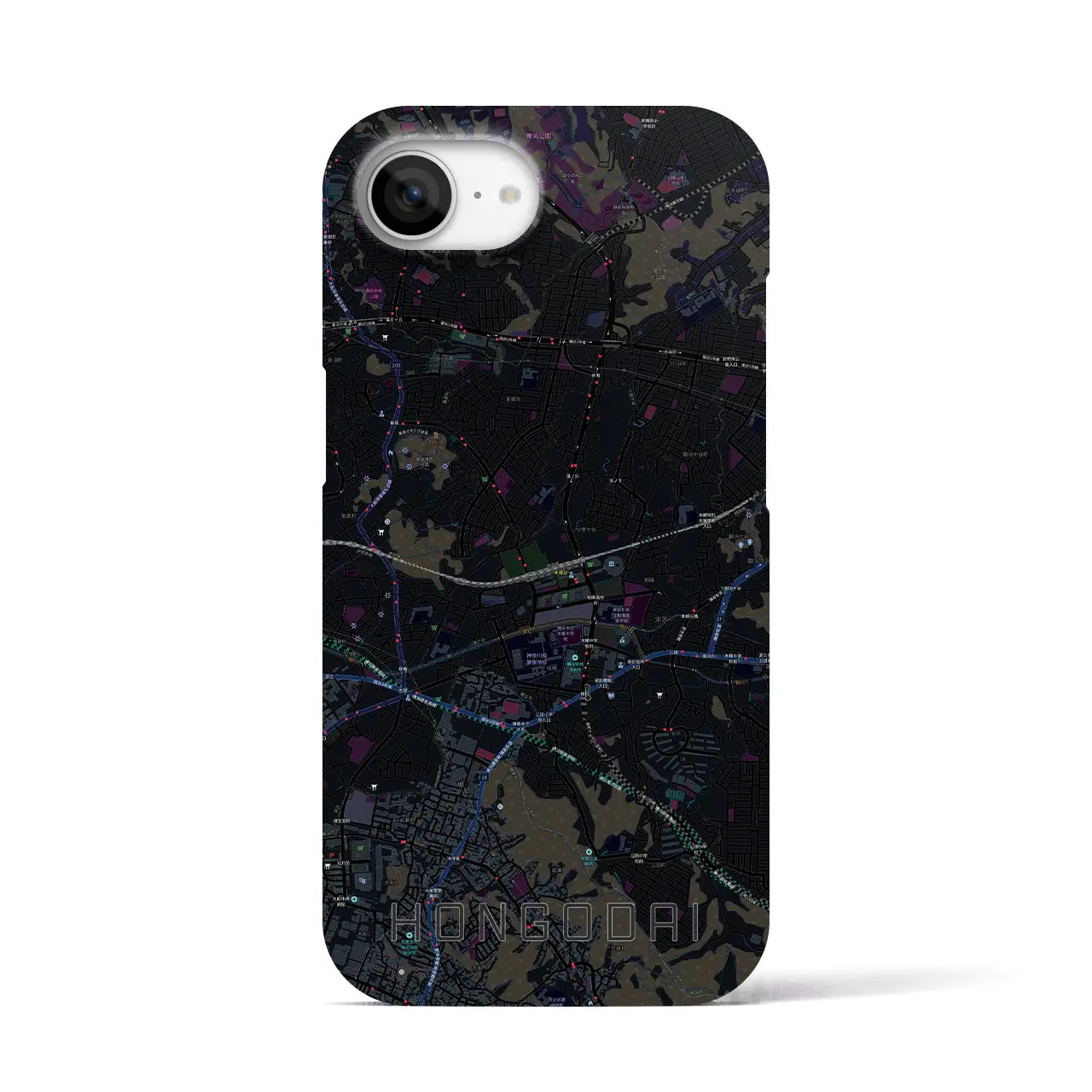 【本郷台(神奈川県)】地図柄iPhoneケース(バックカバータイプ)