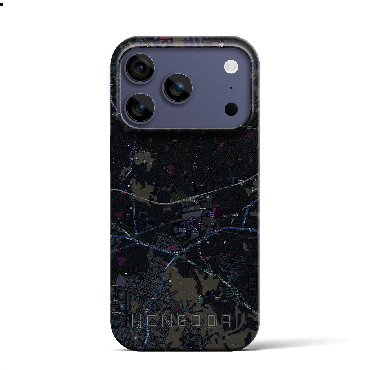 【本郷台(神奈川県)】地図柄iPhoneケース(バックカバータイプ)