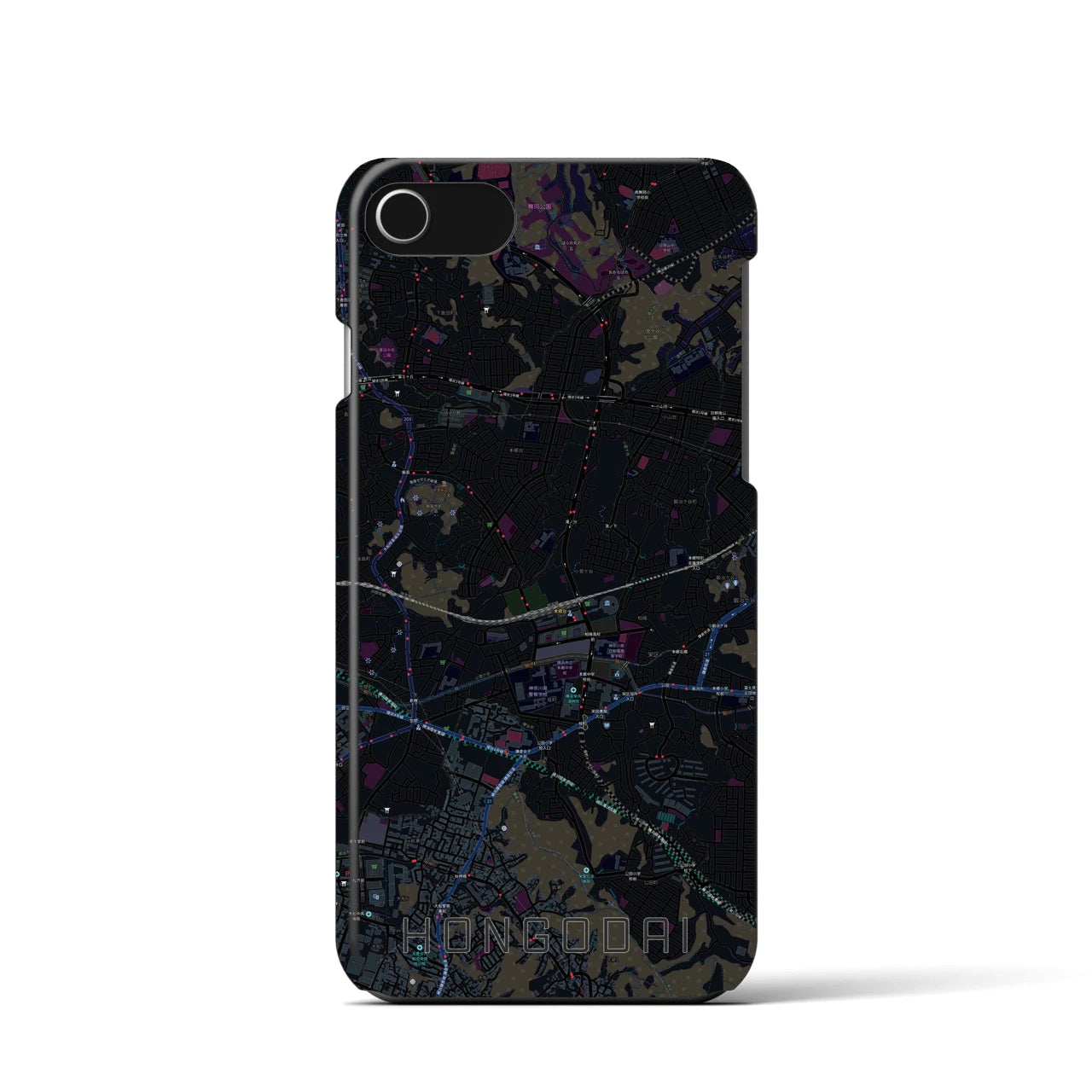 【本郷台(神奈川県)】地図柄iPhoneケース(バックカバータイプ)