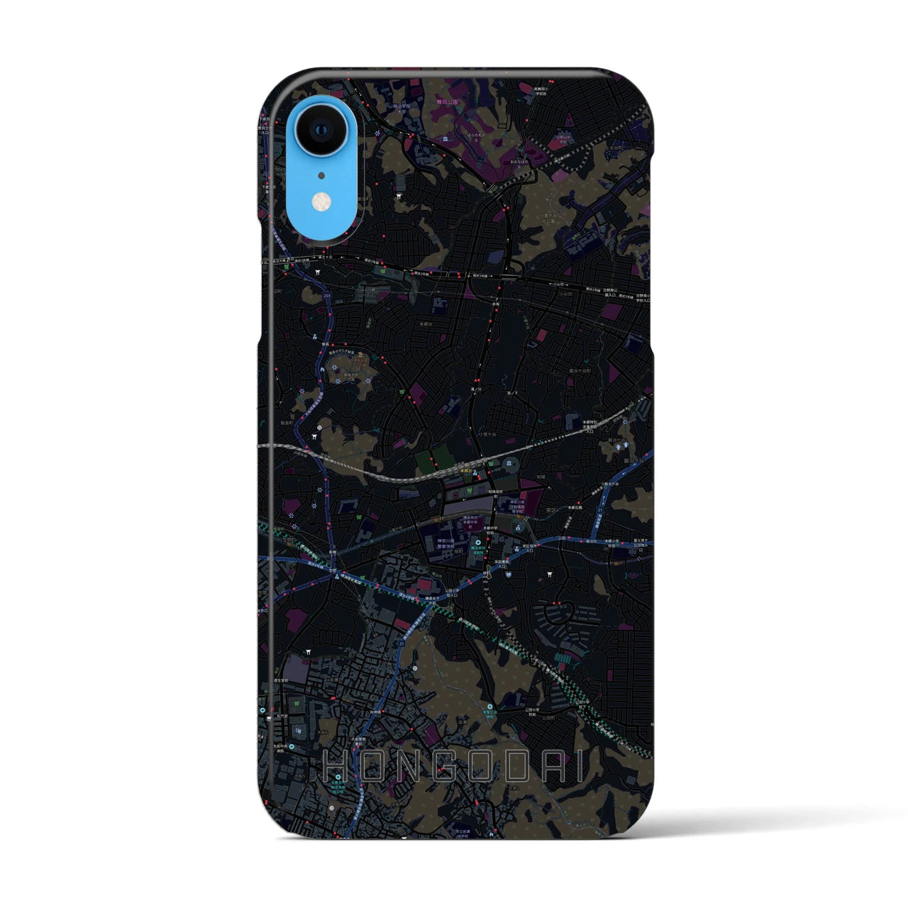 【本郷台(神奈川県)】地図柄iPhoneケース(バックカバータイプ)