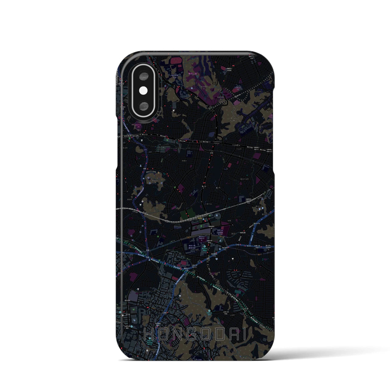 【本郷台(神奈川県)】地図柄iPhoneケース(バックカバータイプ)