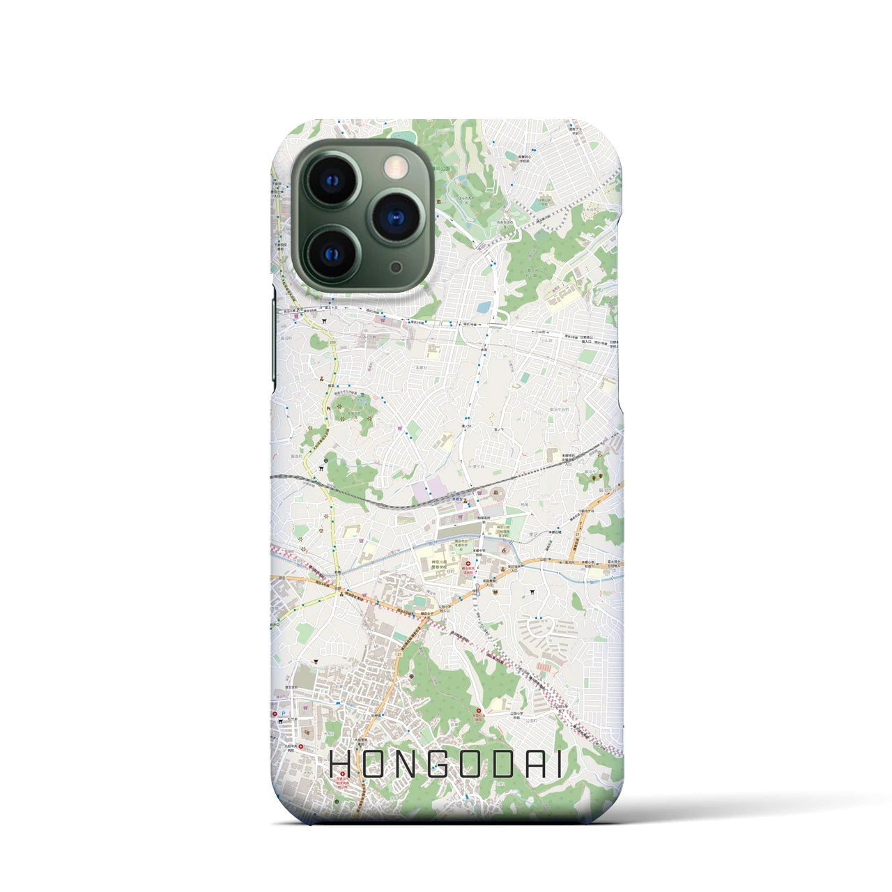 【本郷台(神奈川県)】地図柄iPhoneケース(バックカバータイプ)