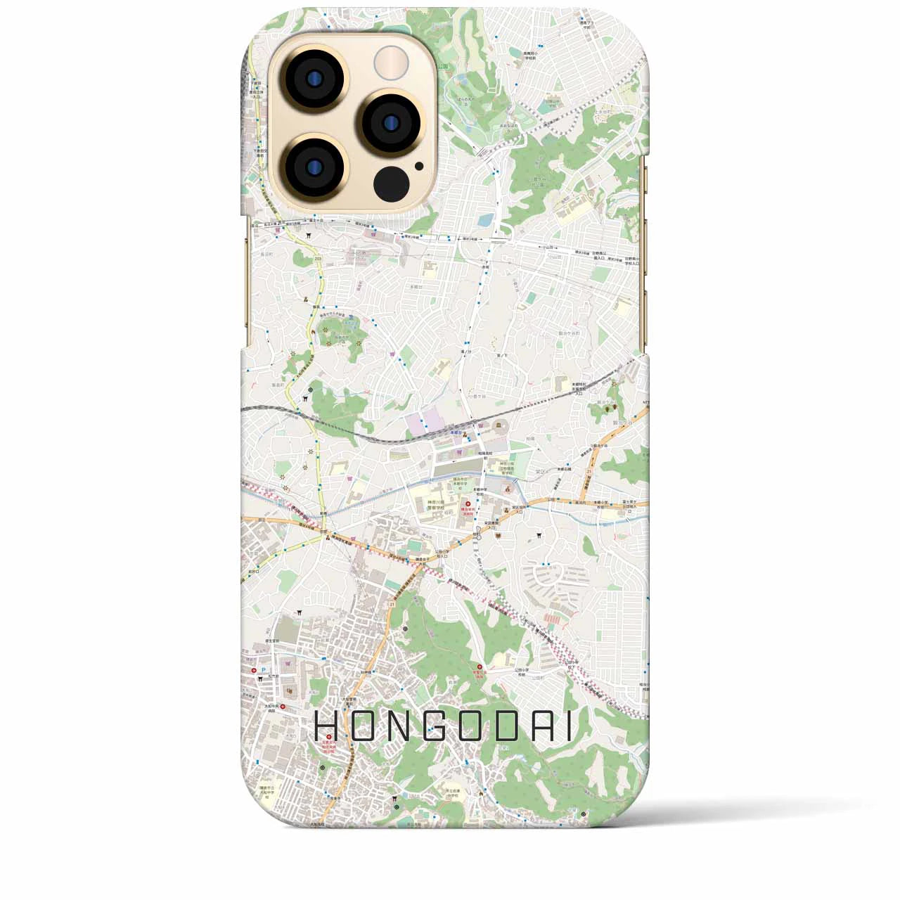 【本郷台(神奈川県)】地図柄iPhoneケース(バックカバータイプ)