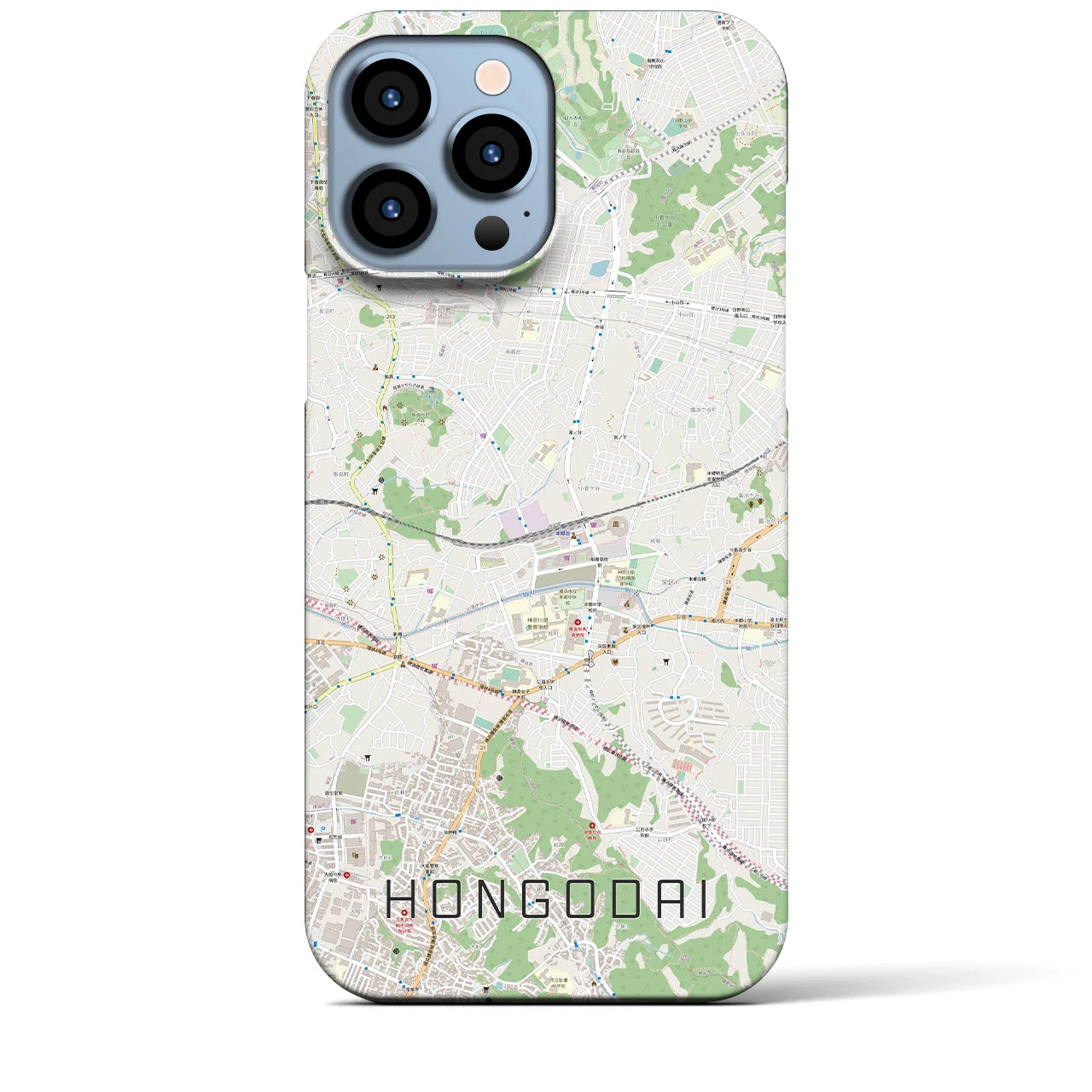 【本郷台(神奈川県)】地図柄iPhoneケース(バックカバータイプ)