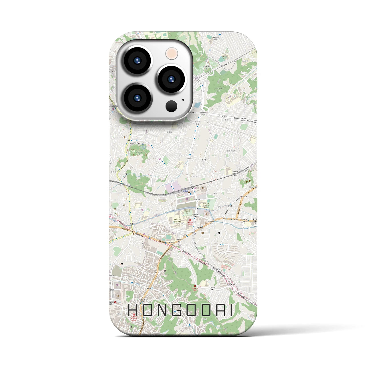 【本郷台(神奈川県)】地図柄iPhoneケース(バックカバータイプ)