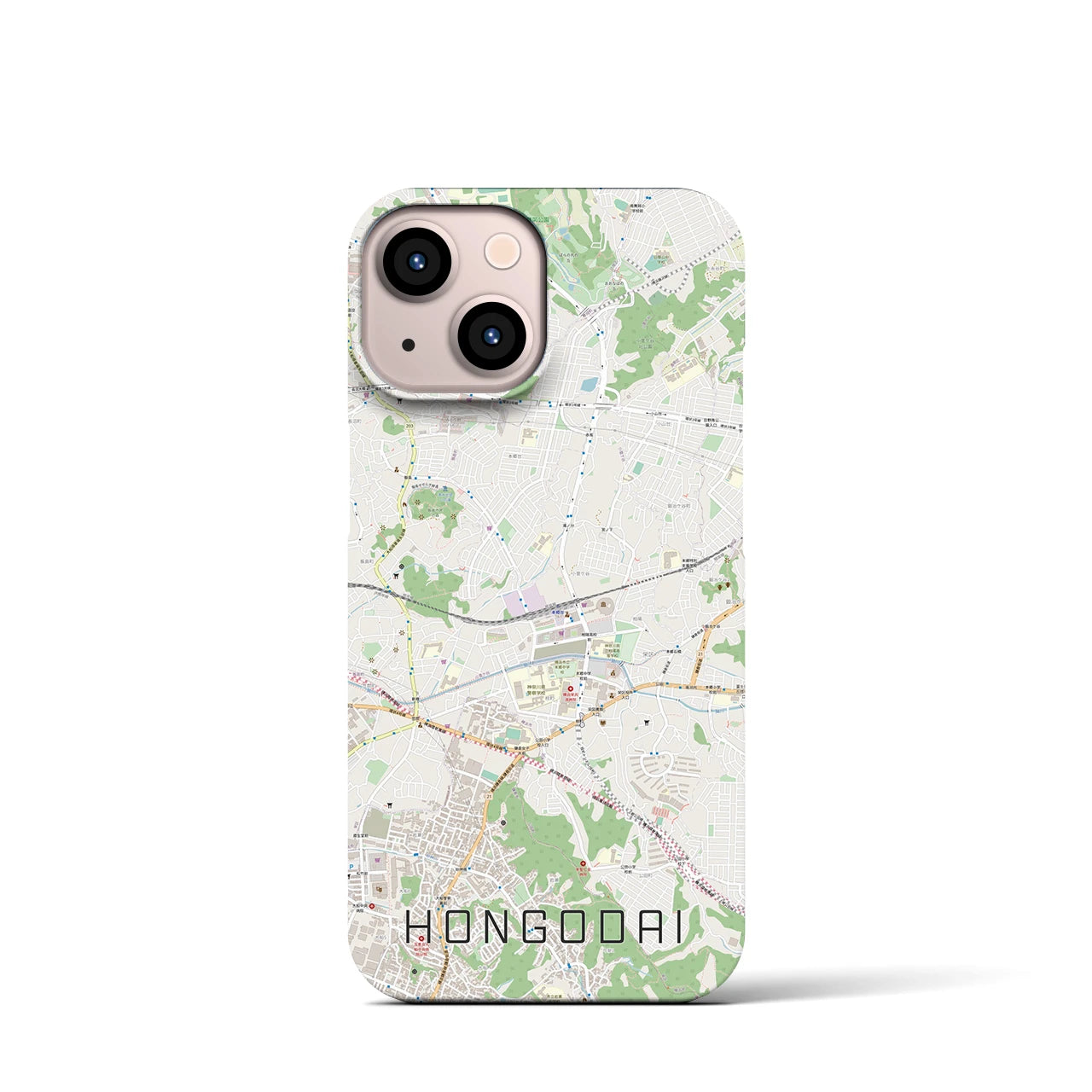 【本郷台(神奈川県)】地図柄iPhoneケース(バックカバータイプ)