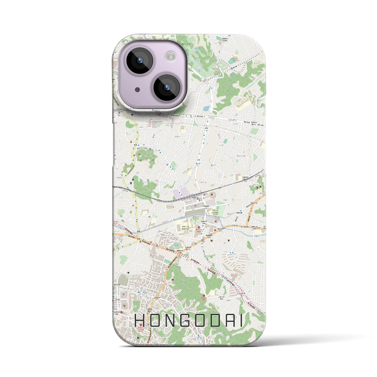 【本郷台(神奈川県)】地図柄iPhoneケース(バックカバータイプ)