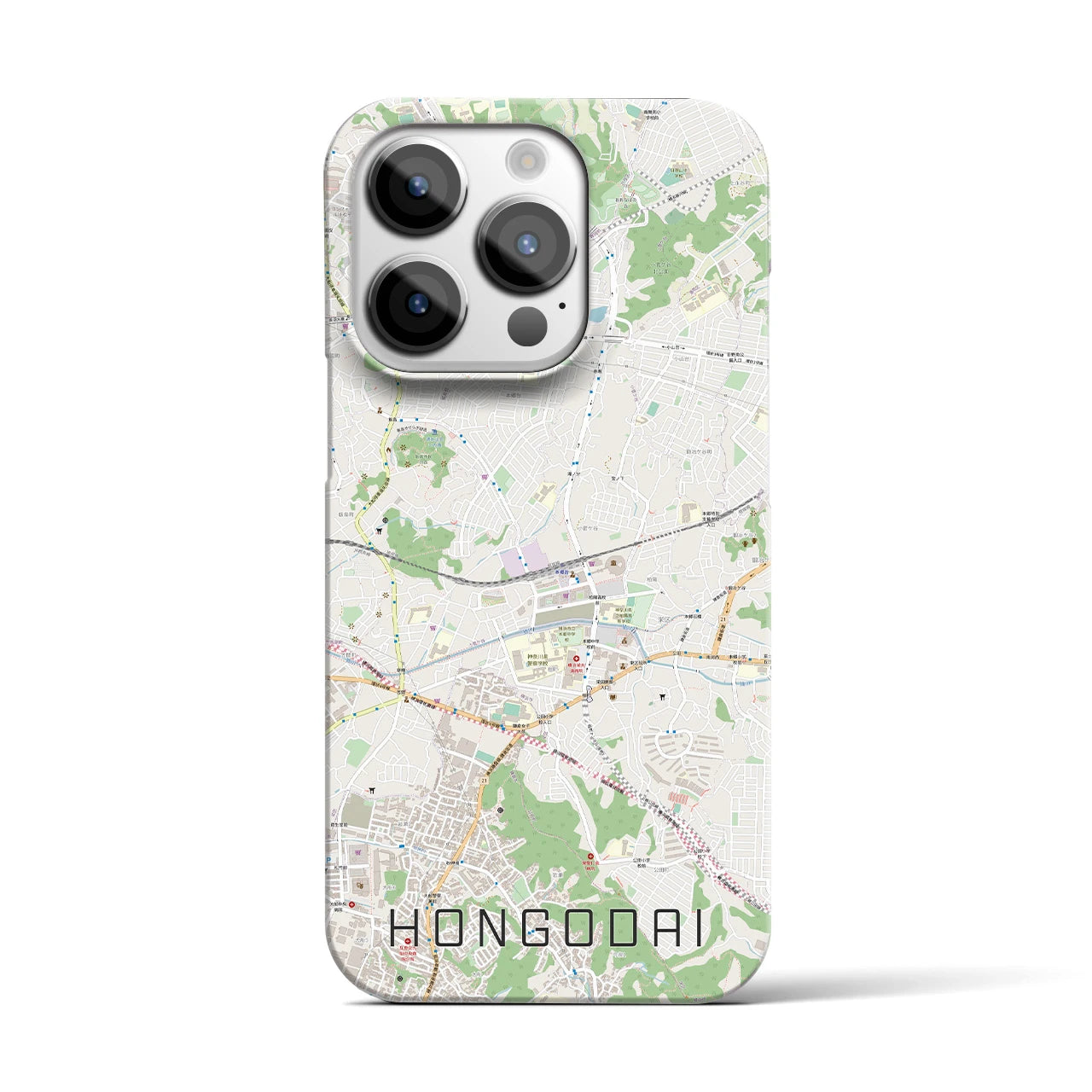 【本郷台(神奈川県)】地図柄iPhoneケース(バックカバータイプ)