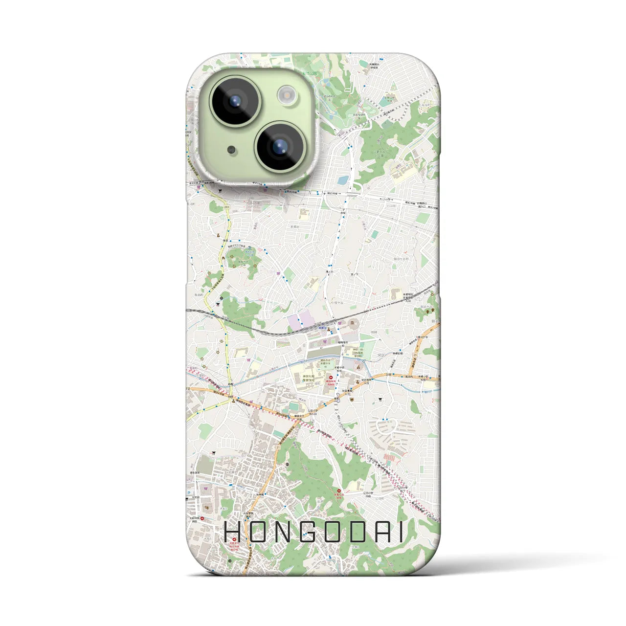 【本郷台(神奈川県)】地図柄iPhoneケース(バックカバータイプ)