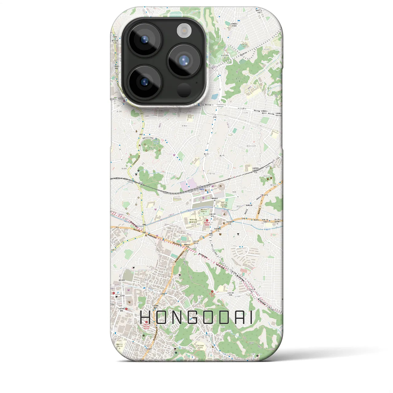 【本郷台(神奈川県)】地図柄iPhoneケース(バックカバータイプ)