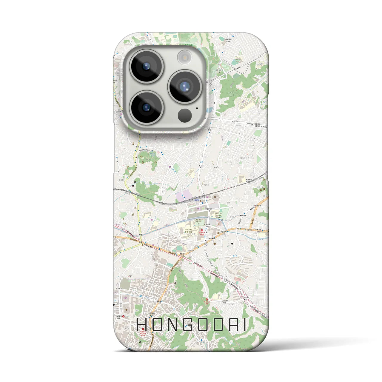 【本郷台(神奈川県)】地図柄iPhoneケース(バックカバータイプ)