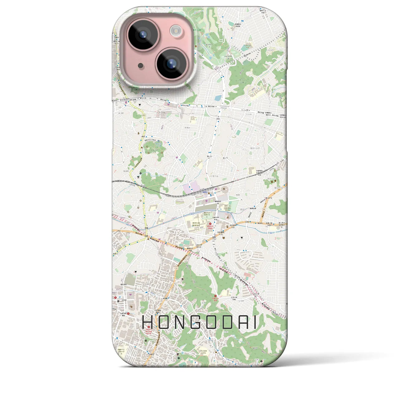 【本郷台(神奈川県)】地図柄iPhoneケース(バックカバータイプ)