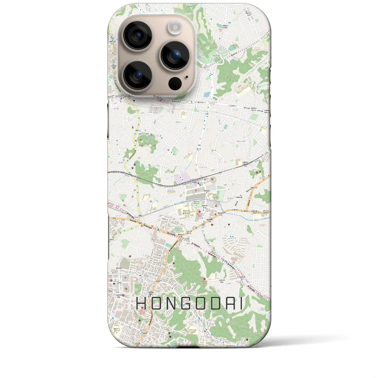 【本郷台(神奈川県)】地図柄iPhoneケース(バックカバータイプ)