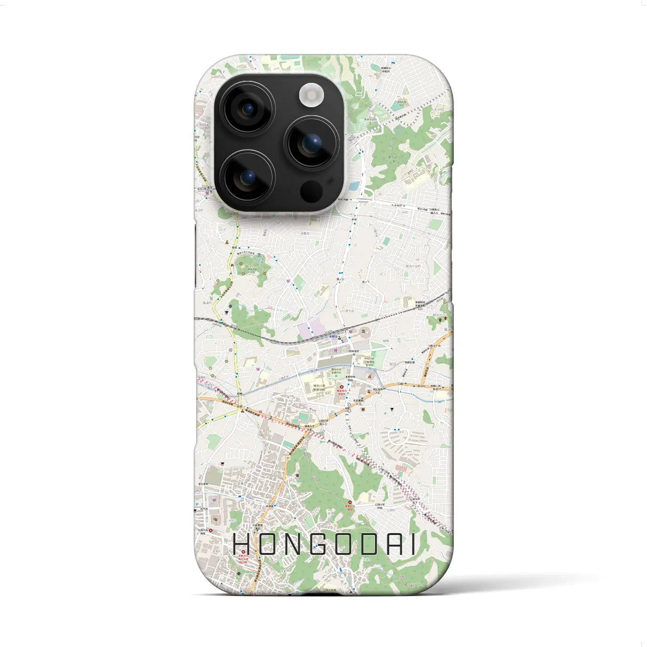 【本郷台(神奈川県)】地図柄iPhoneケース(バックカバータイプ)