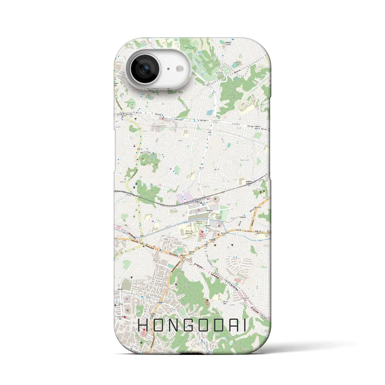【本郷台(神奈川県)】地図柄iPhoneケース(バックカバータイプ)