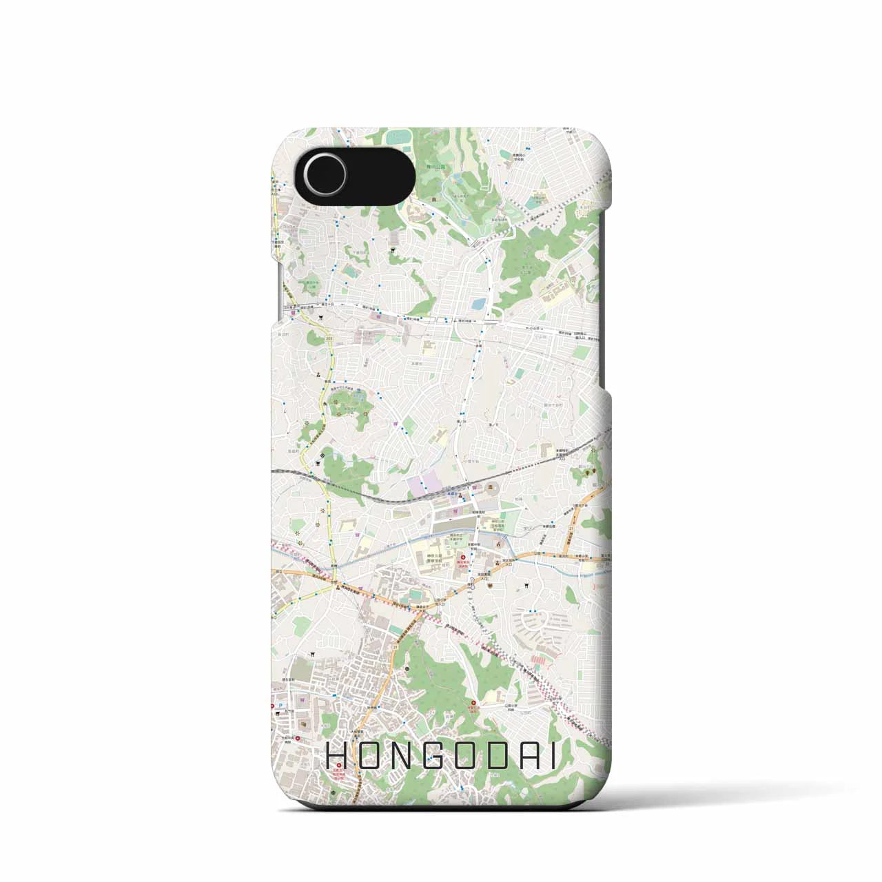 【本郷台(神奈川県)】地図柄iPhoneケース(バックカバータイプ)