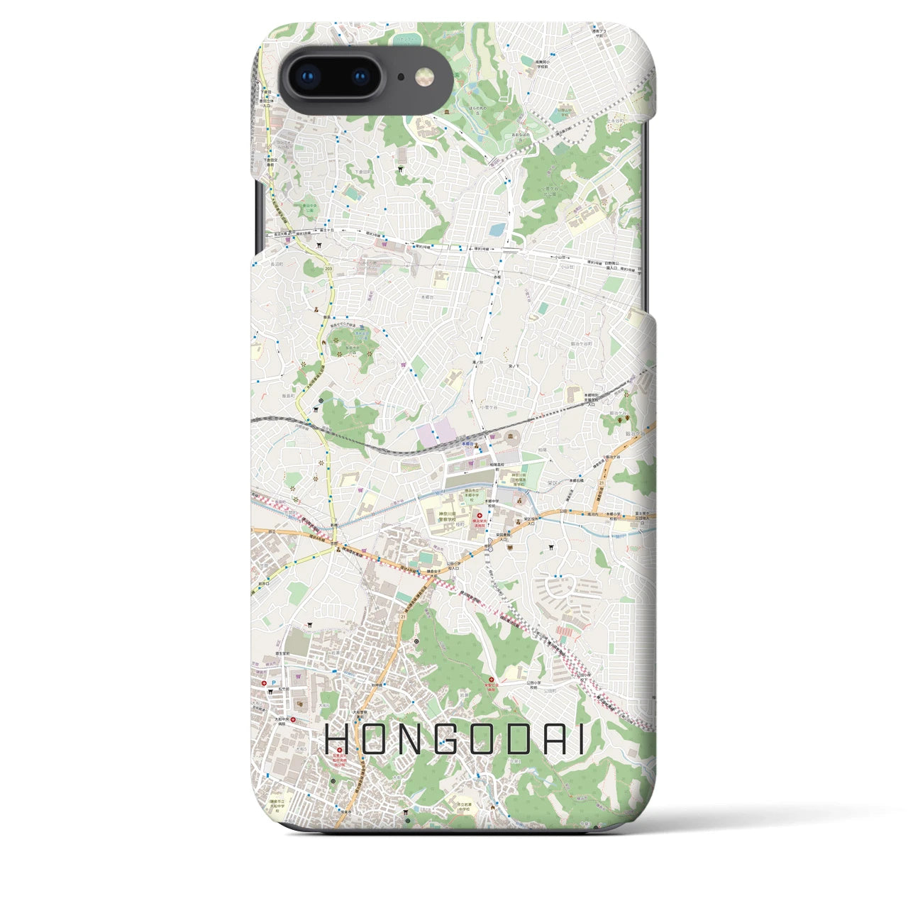 【本郷台(神奈川県)】地図柄iPhoneケース(バックカバータイプ)