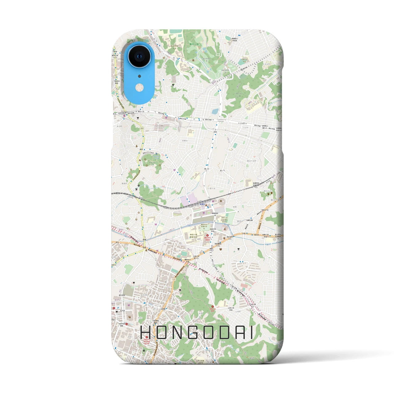 【本郷台(神奈川県)】地図柄iPhoneケース(バックカバータイプ)