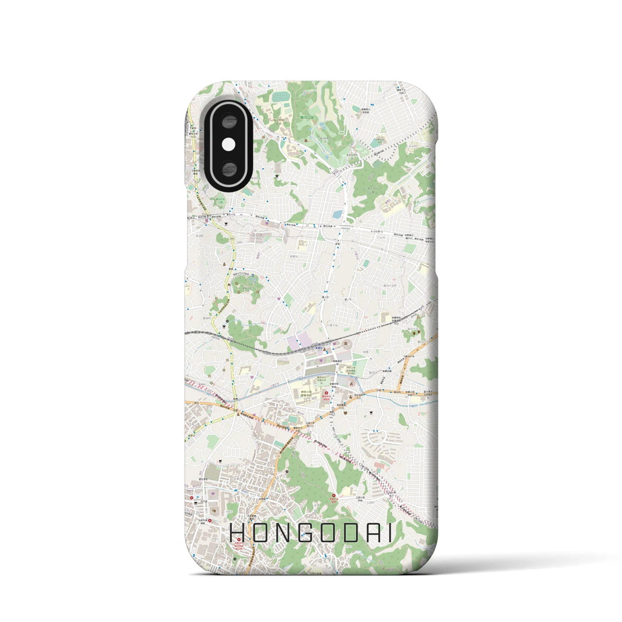 【本郷台(神奈川県)】地図柄iPhoneケース(バックカバータイプ)