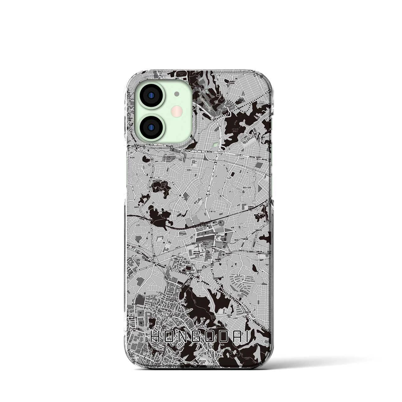 【本郷台(神奈川県)】地図柄iPhoneケース(クリアタイプ)