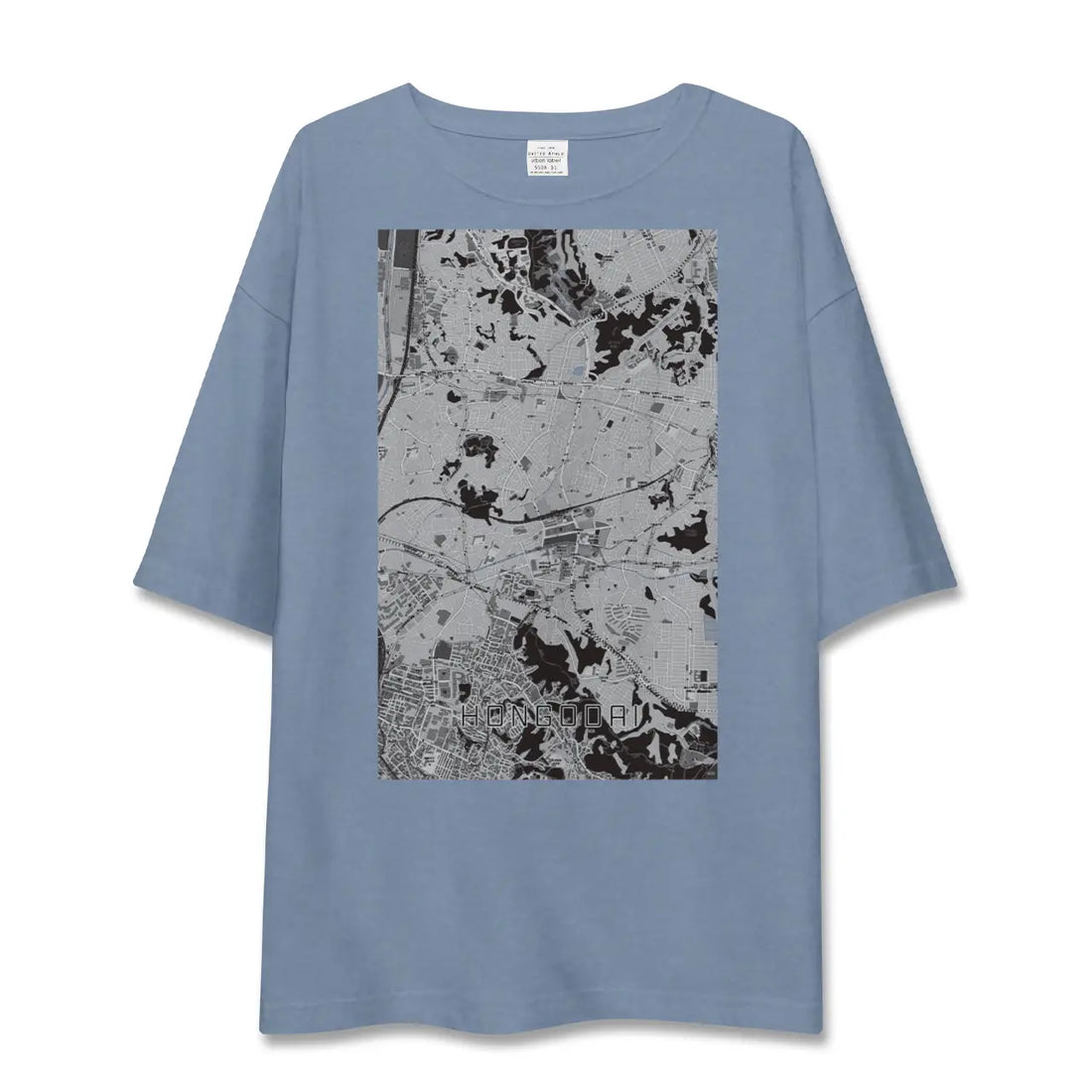 【本郷台(神奈川県)】地図柄ビッグシルエットTシャツ