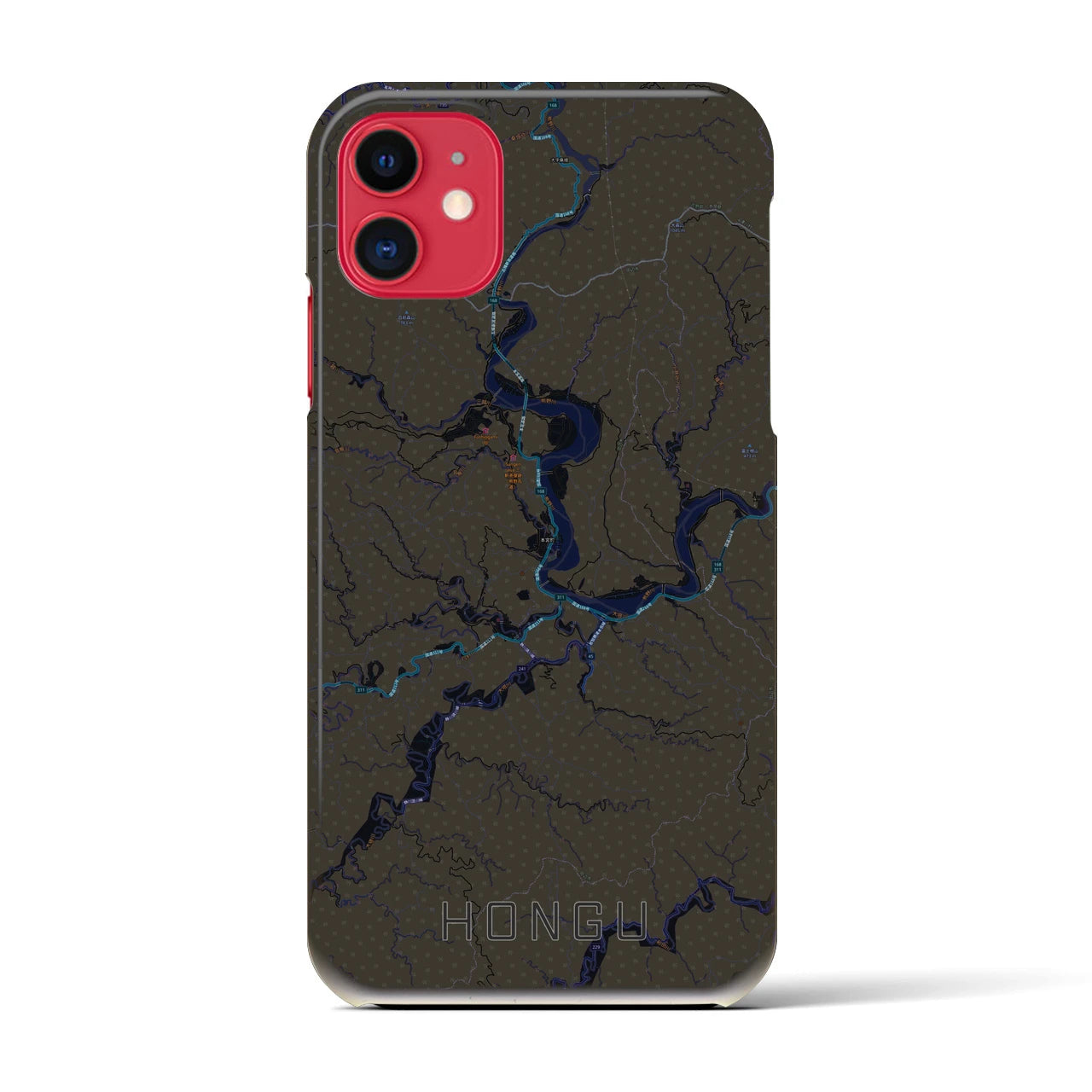 【本宮(和歌山県)】地図柄iPhoneケース(バックカバータイプ)