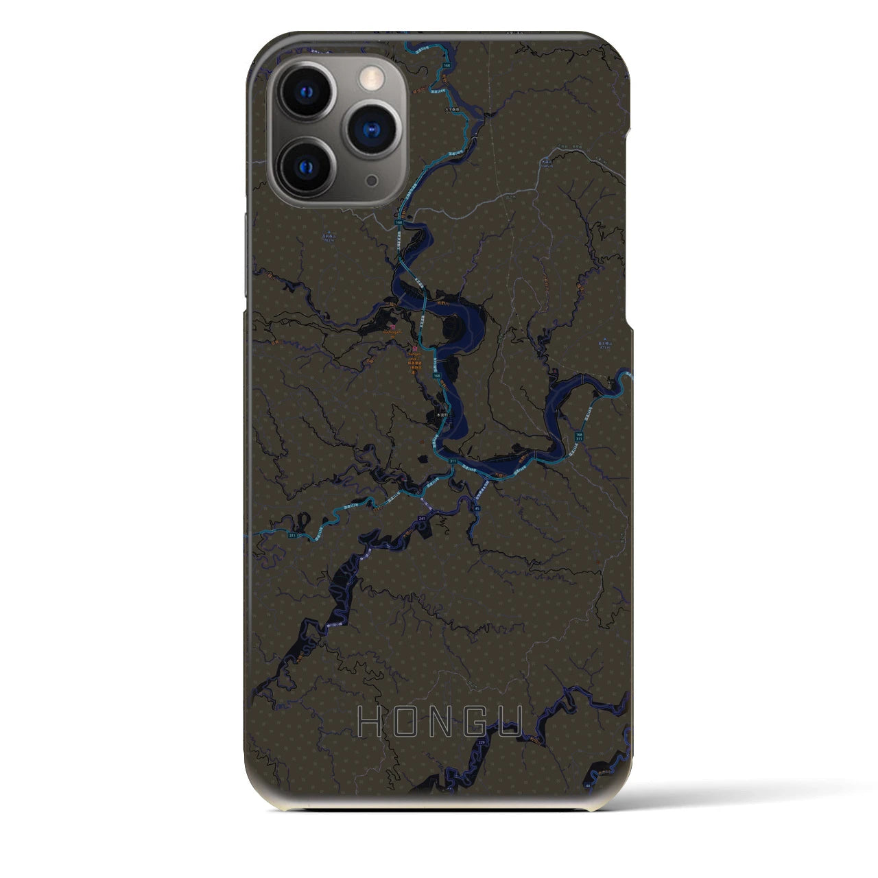 【本宮(和歌山県)】地図柄iPhoneケース(バックカバータイプ)