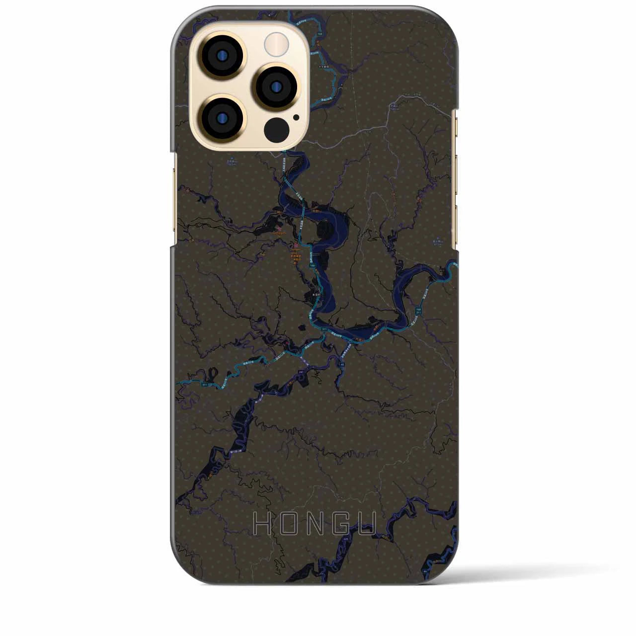 【本宮(和歌山県)】地図柄iPhoneケース(バックカバータイプ)