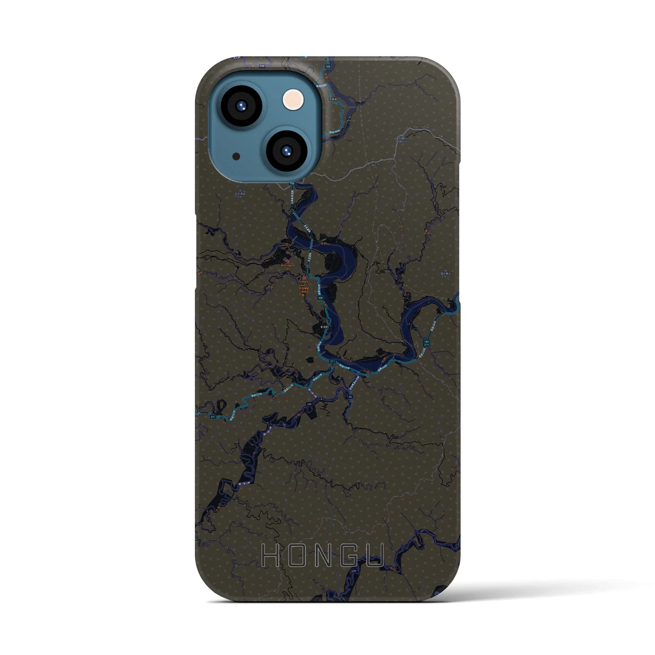 【本宮(和歌山県)】地図柄iPhoneケース(バックカバータイプ)