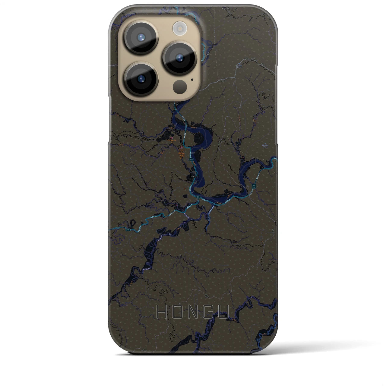 【本宮(和歌山県)】地図柄iPhoneケース(バックカバータイプ)