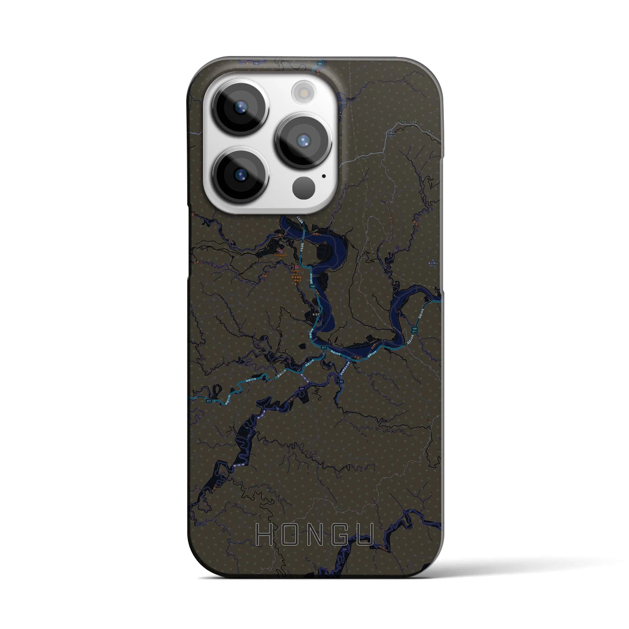 【本宮(和歌山県)】地図柄iPhoneケース(バックカバータイプ)
