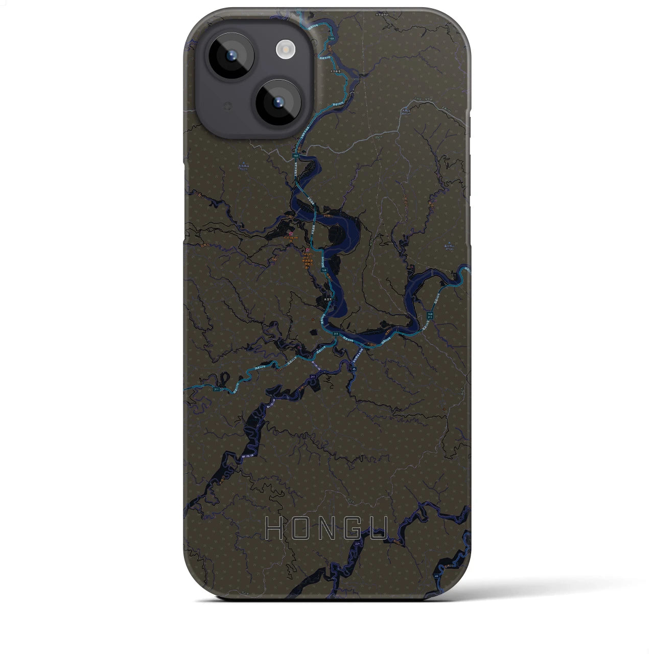 【本宮(和歌山県)】地図柄iPhoneケース(バックカバータイプ)