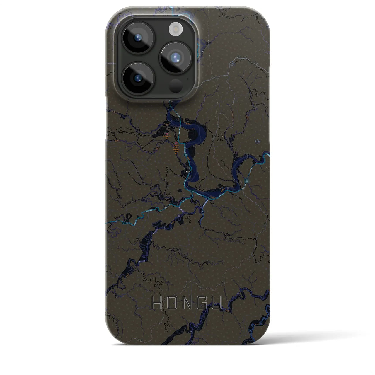 【本宮(和歌山県)】地図柄iPhoneケース(バックカバータイプ)