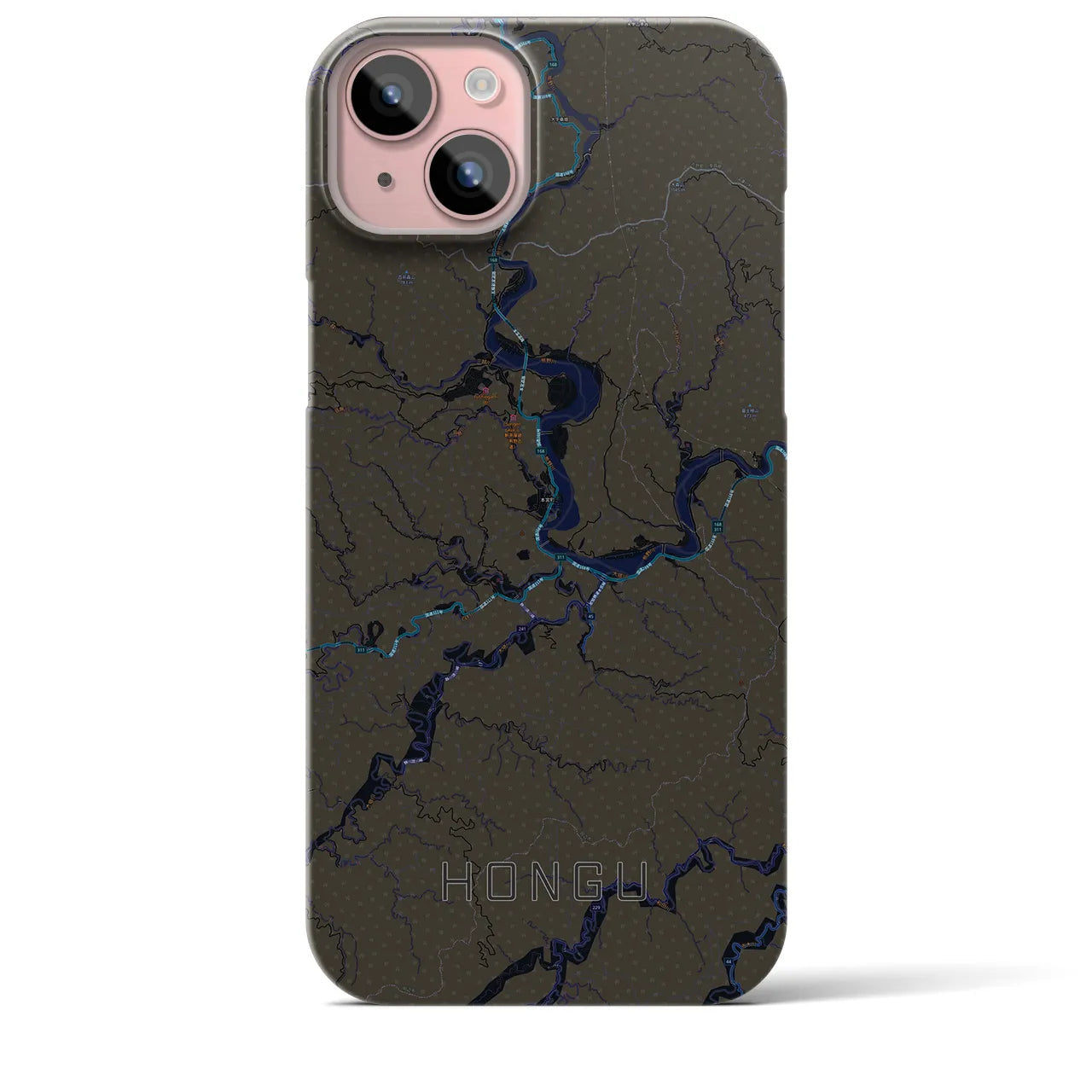 【本宮(和歌山県)】地図柄iPhoneケース(バックカバータイプ)