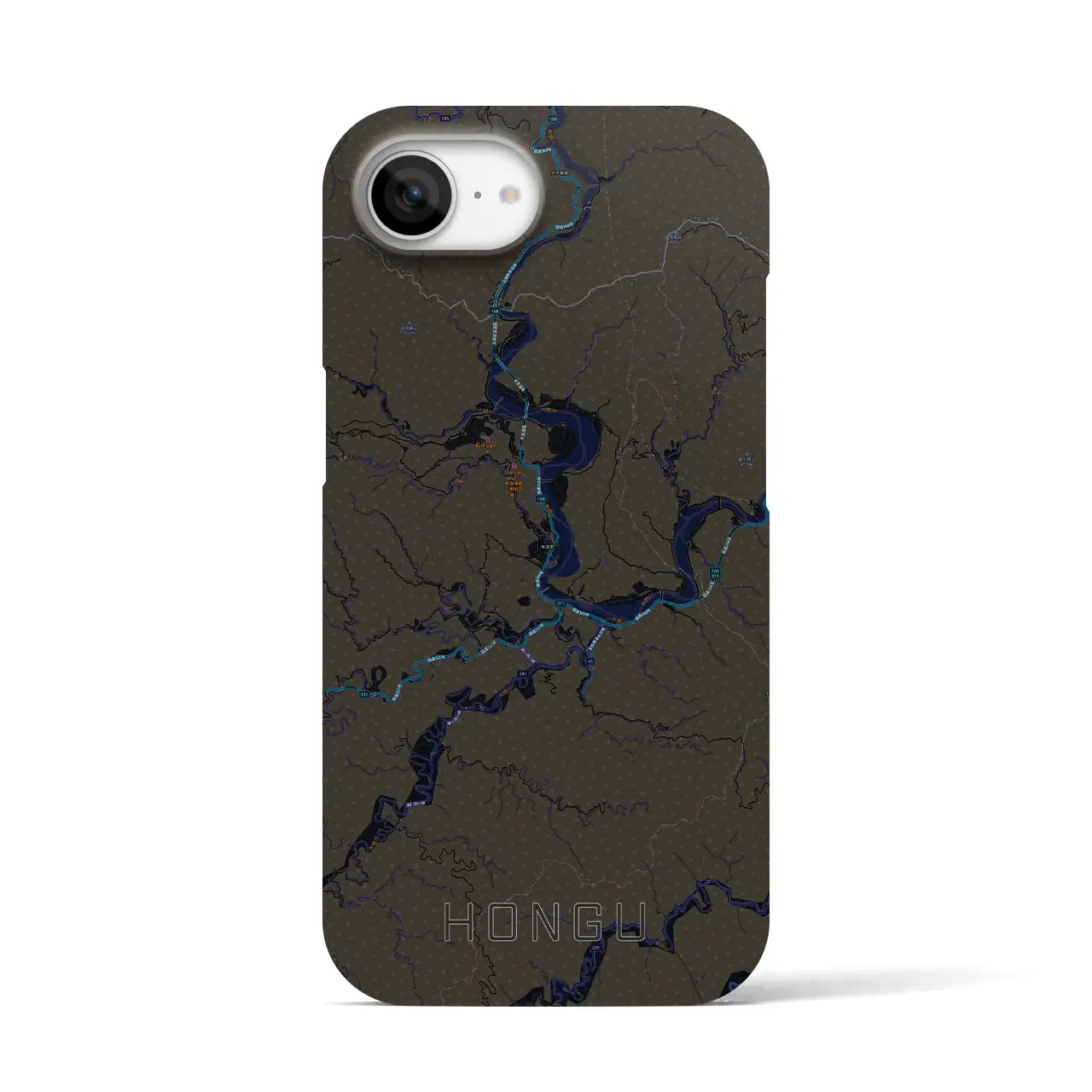 【本宮(和歌山県)】地図柄iPhoneケース(バックカバータイプ)
