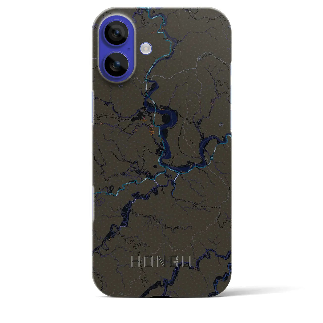 【本宮(和歌山県)】地図柄iPhoneケース(バックカバータイプ)