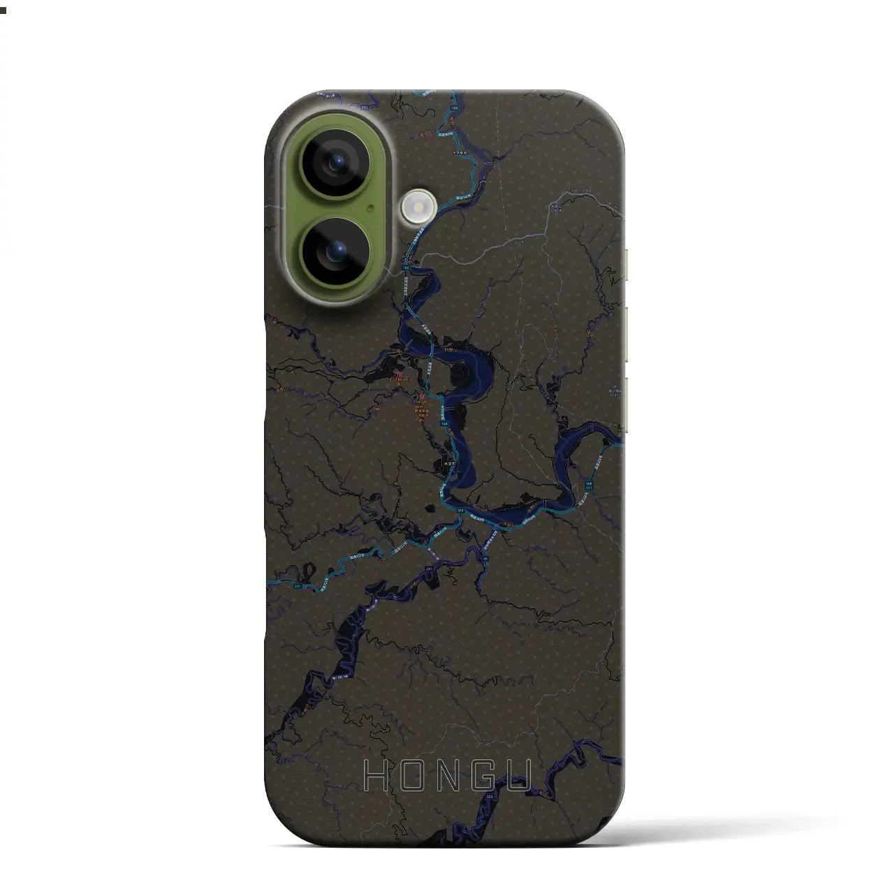 【本宮(和歌山県)】地図柄iPhoneケース(バックカバータイプ)