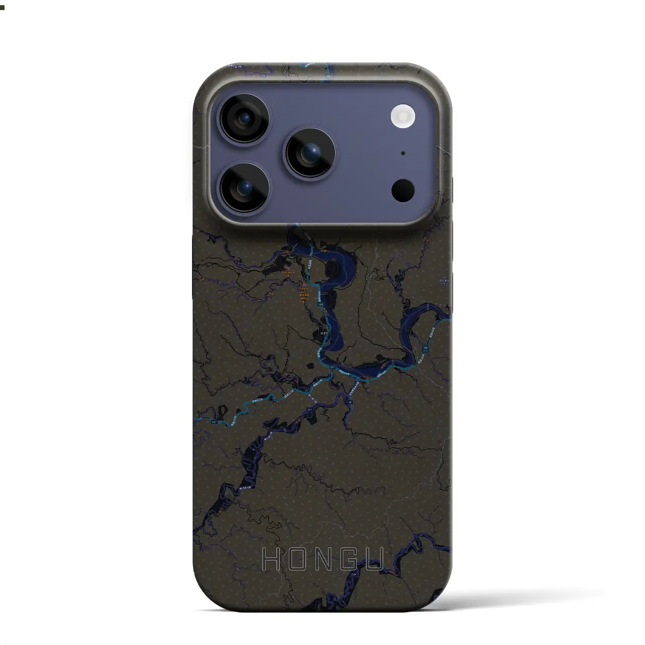 【本宮(和歌山県)】地図柄iPhoneケース(バックカバータイプ)