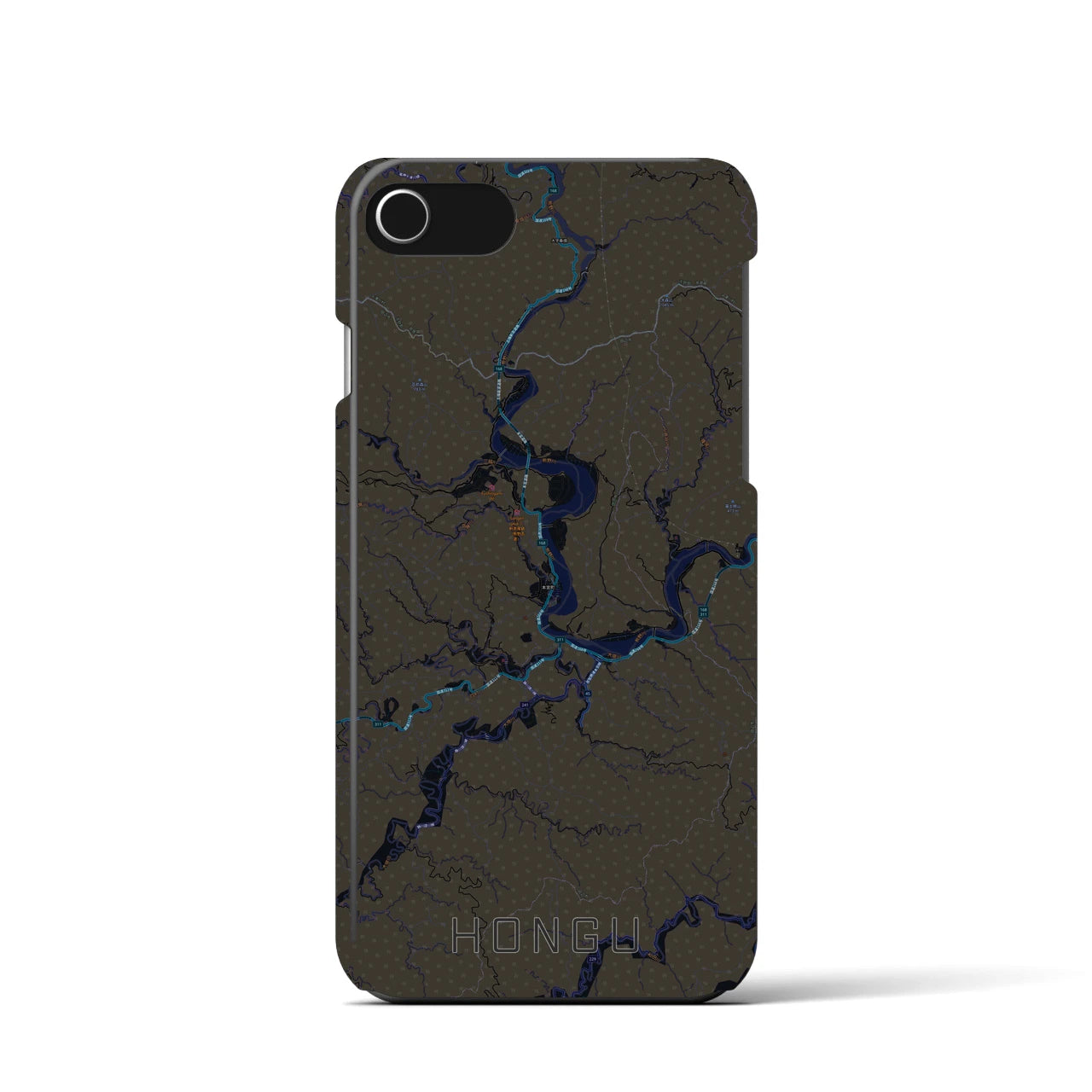 【本宮(和歌山県)】地図柄iPhoneケース(バックカバータイプ)