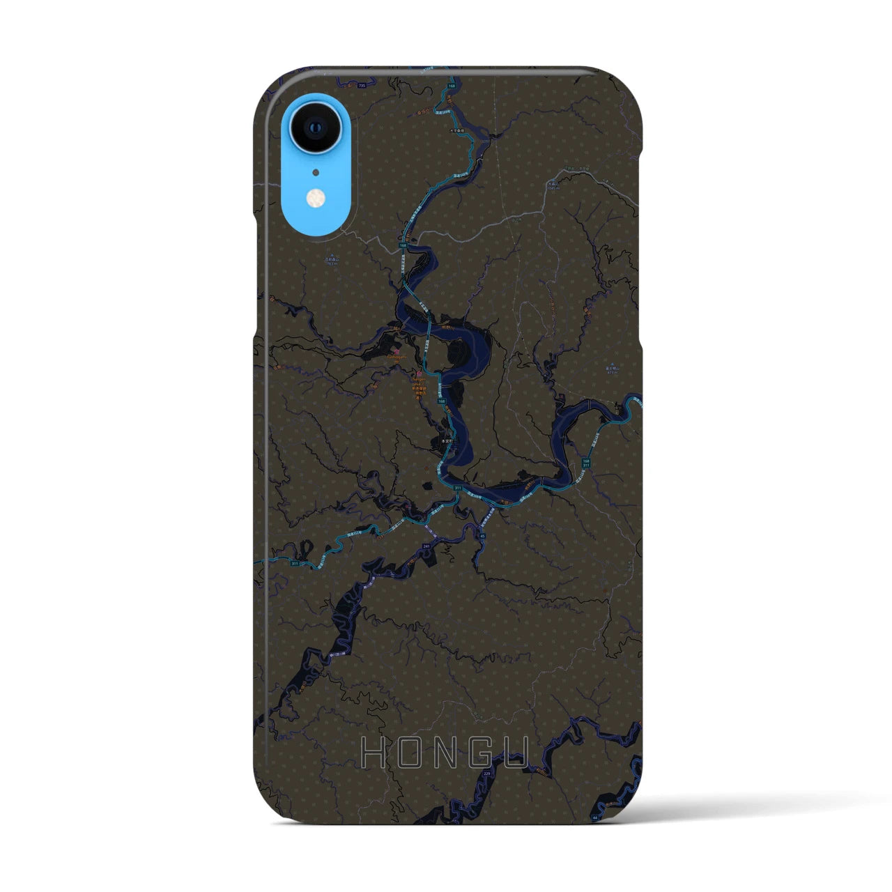 【本宮(和歌山県)】地図柄iPhoneケース(バックカバータイプ)