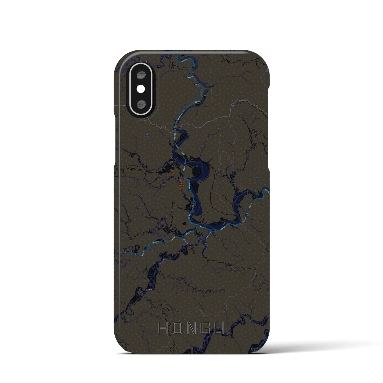 【本宮(和歌山県)】地図柄iPhoneケース(バックカバータイプ)