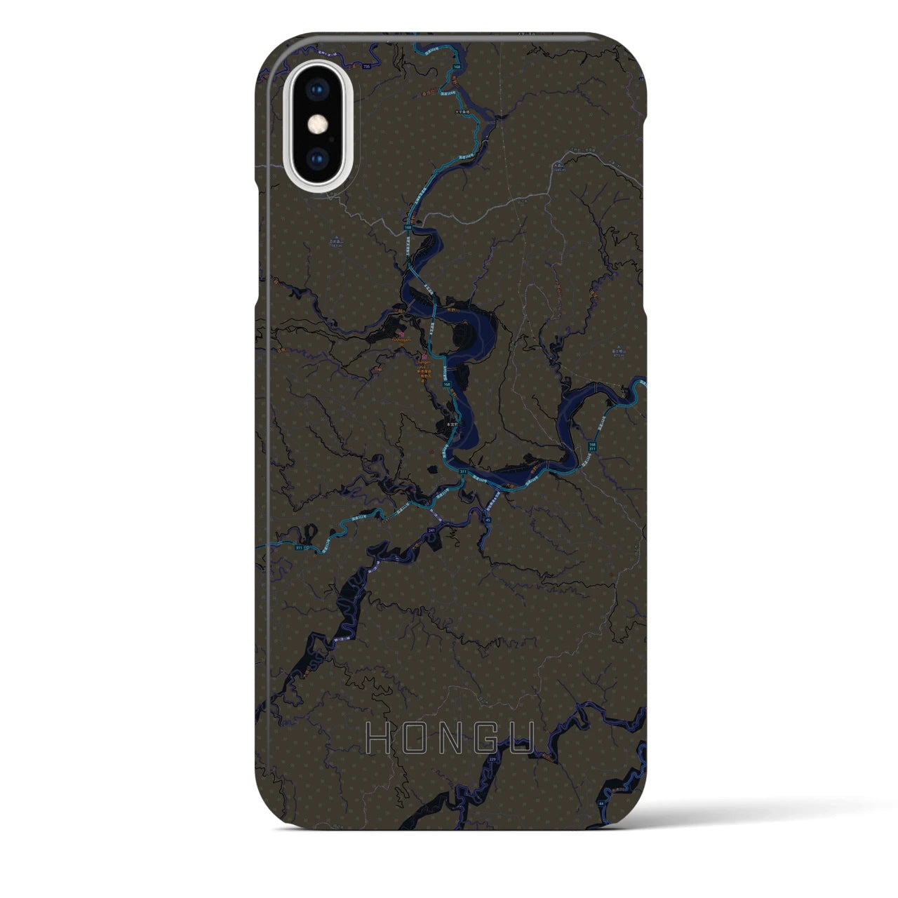 【本宮(和歌山県)】地図柄iPhoneケース(バックカバータイプ)