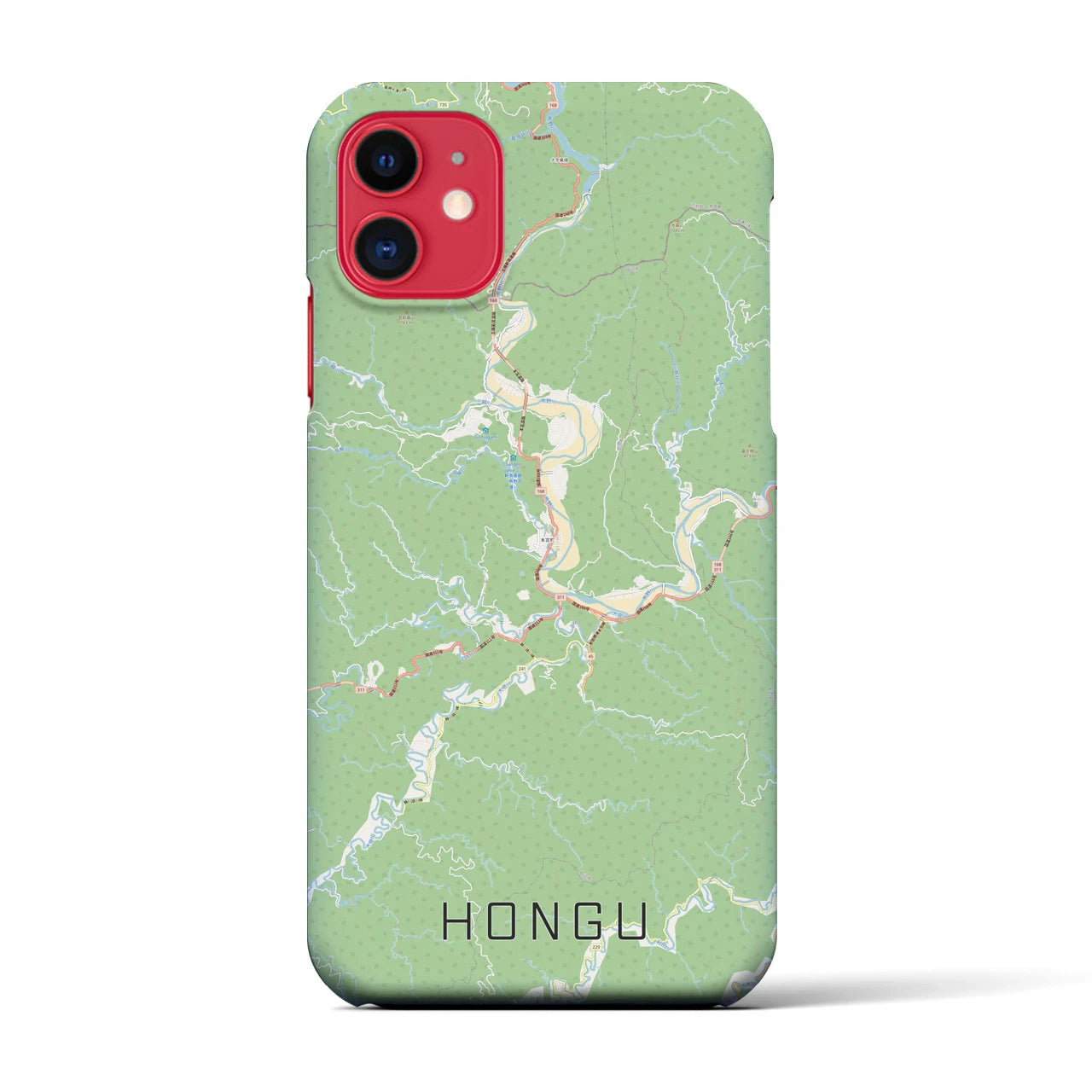 【本宮(和歌山県)】地図柄iPhoneケース(バックカバータイプ)